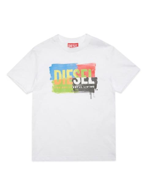 Diesel Kids logo-print cotton T-shirt