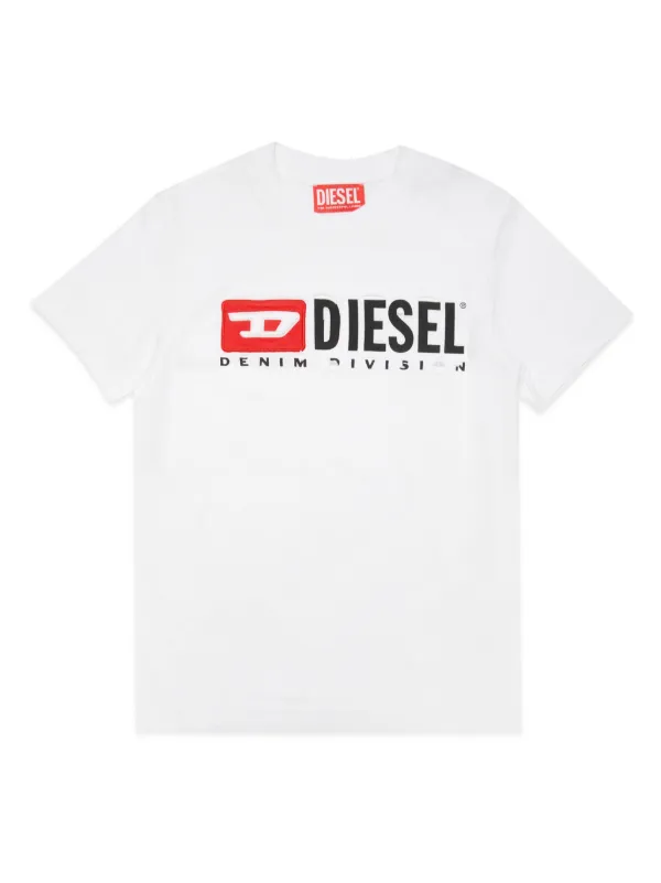 DIESEL◆DIESEL/トップス/XS/コットン/WHT/白 Diesel Kids distressed-effect Cotton T-shirt | White | FARFETCH