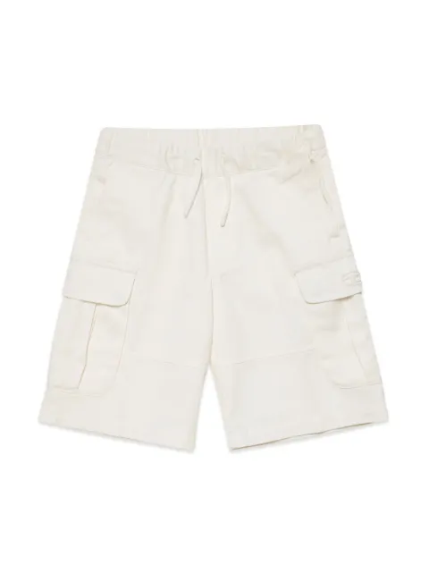 Diesel Kids logo-embroidery cotton shorts