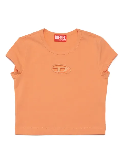 Diesel Kids Tangie round-neck crop top 