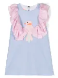 WAUW CAPOW by BANGBANG Chirping ruffled cotton dress - Blue