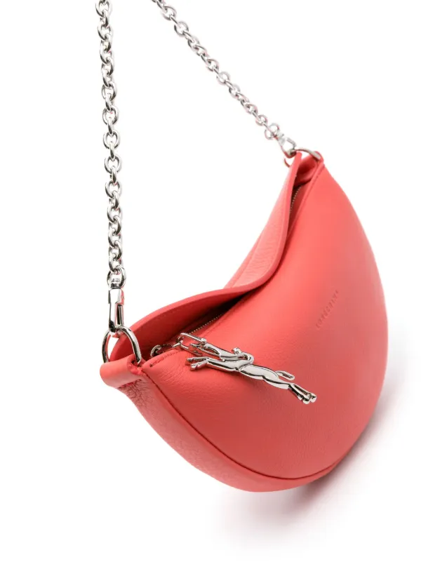Longchamp Kleine Smile Umhängetasche Aus Leder Rot FARFETCH DE