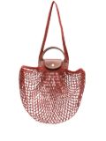 Longchamp large Le Pliage Filet Mesh bag - Orange