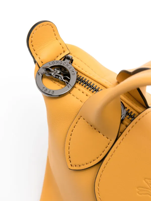 Longchamp yellow leather bag best sale