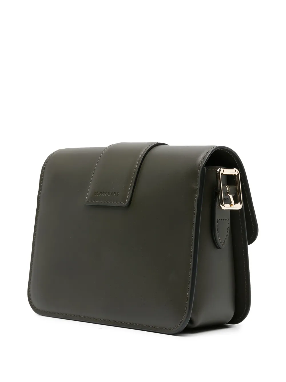 Longchamp Small Box-trot Leather Crossbody Bag In Green