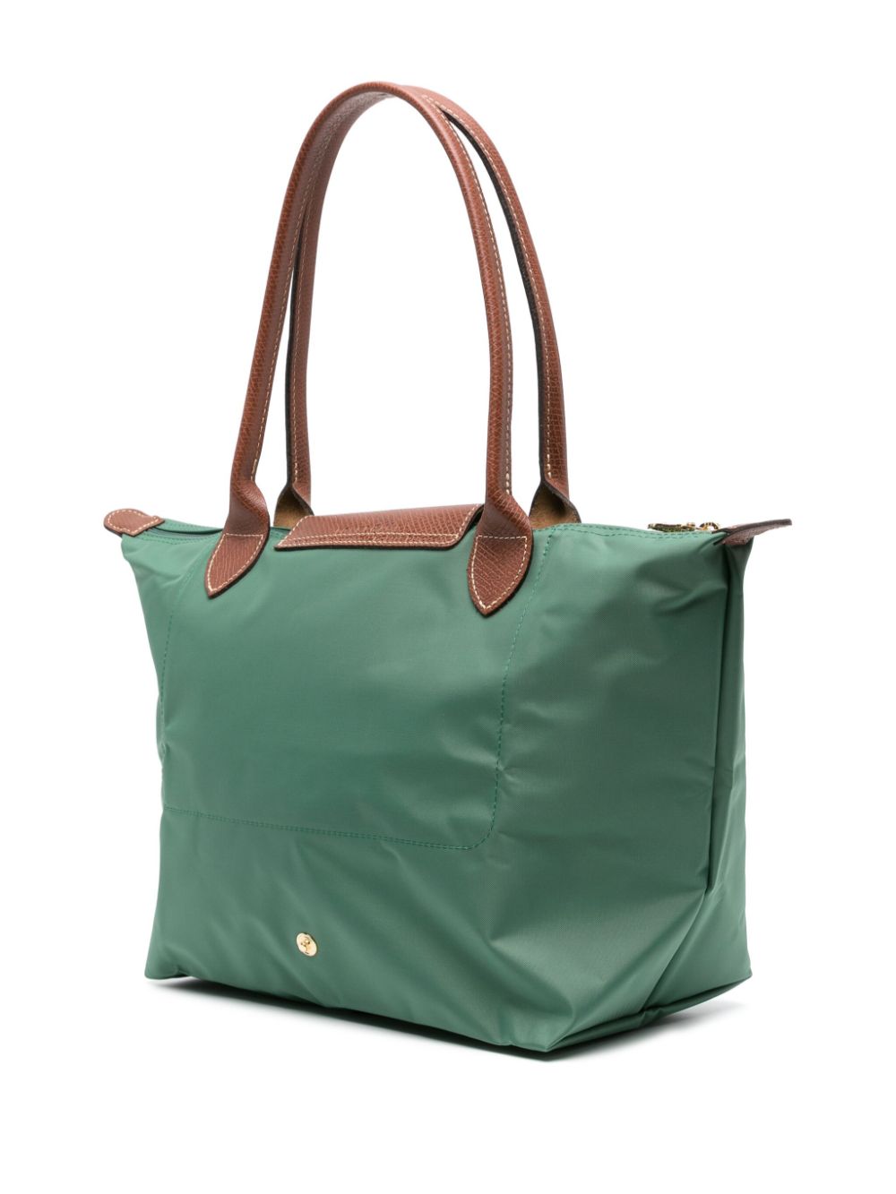 Shop Longchamp Medium Le Pliage Shoulder Bag In Green