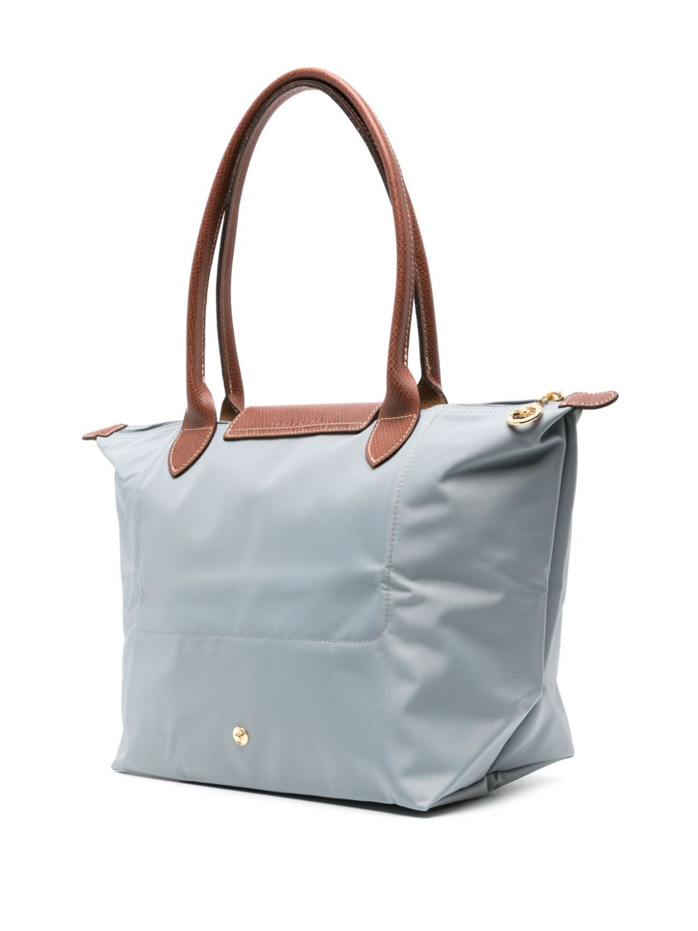 Shop Longchamp Medium Le Pliage Tote Bag In Grey