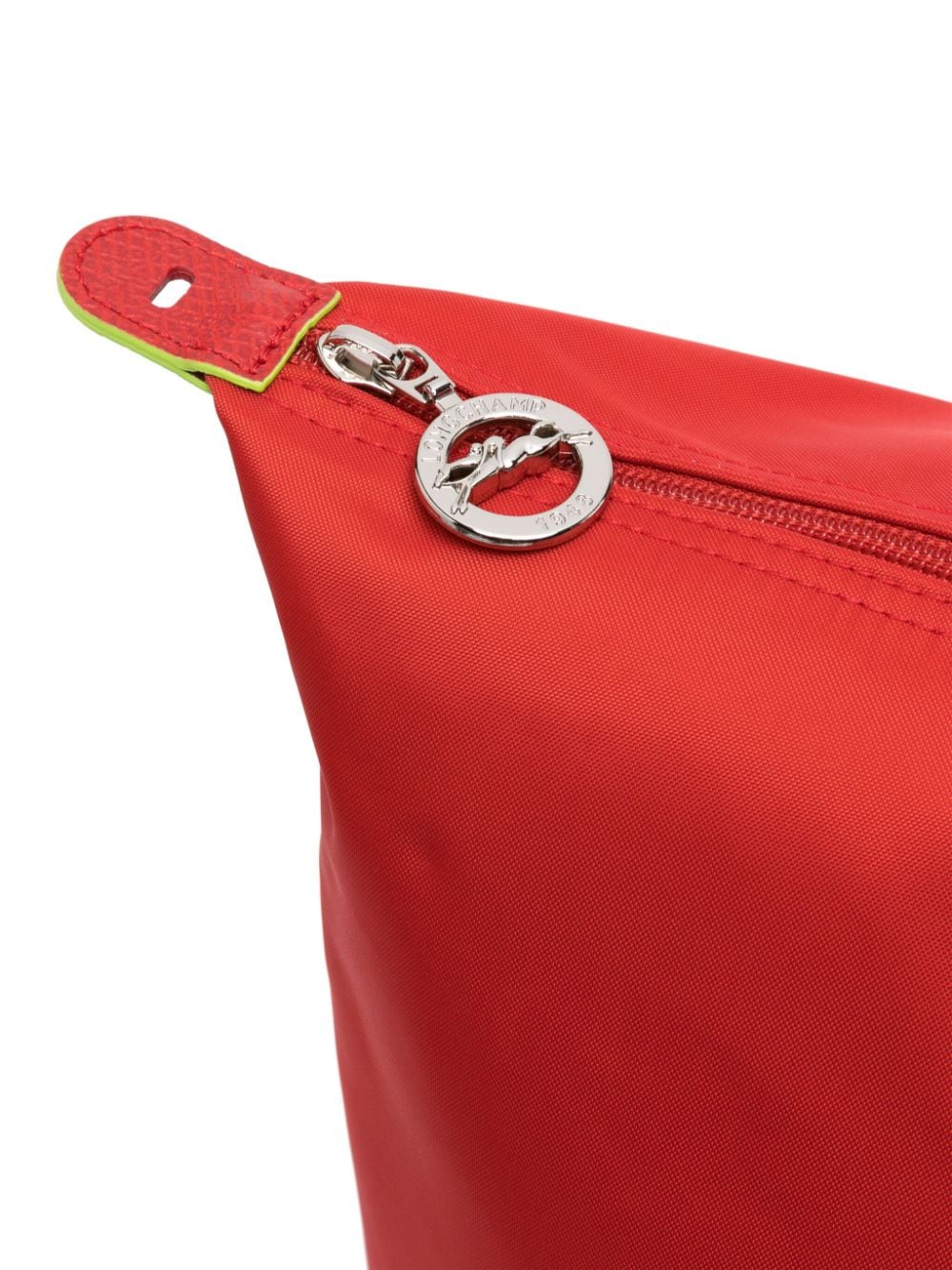 Shop Longchamp Small Le Pliage Green Travel Tote Bag In Red