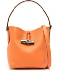 Longchamp small Roseau Essential bucket bag - Orange