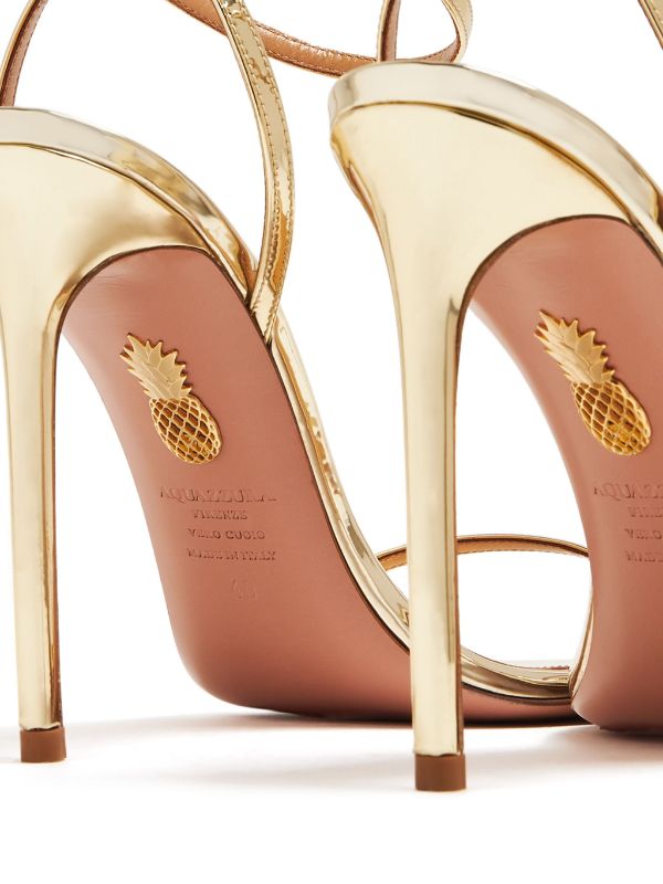 Aquazzura hot sale gold sandals