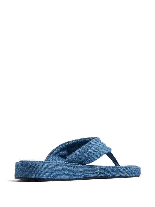 サンダル・ミュール Coperni Denim Flip-Flops With Logo Coperni Denim Branded Flip Flop – Cycle Platform