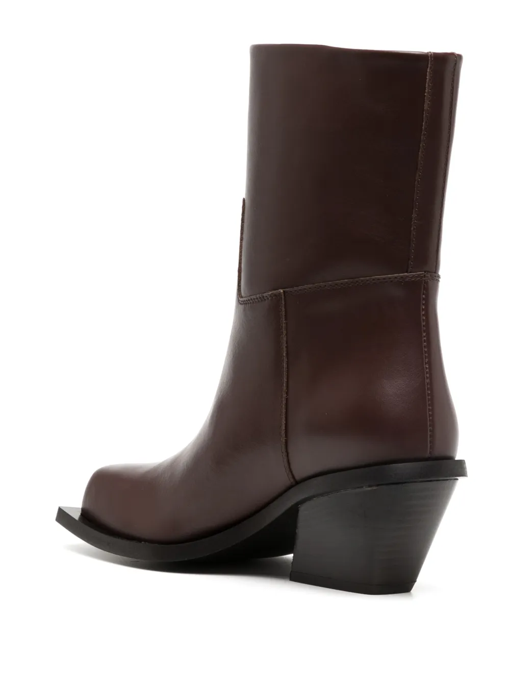 GIA BORGHINI BLONDINE 75MM LEATHER BOOTS