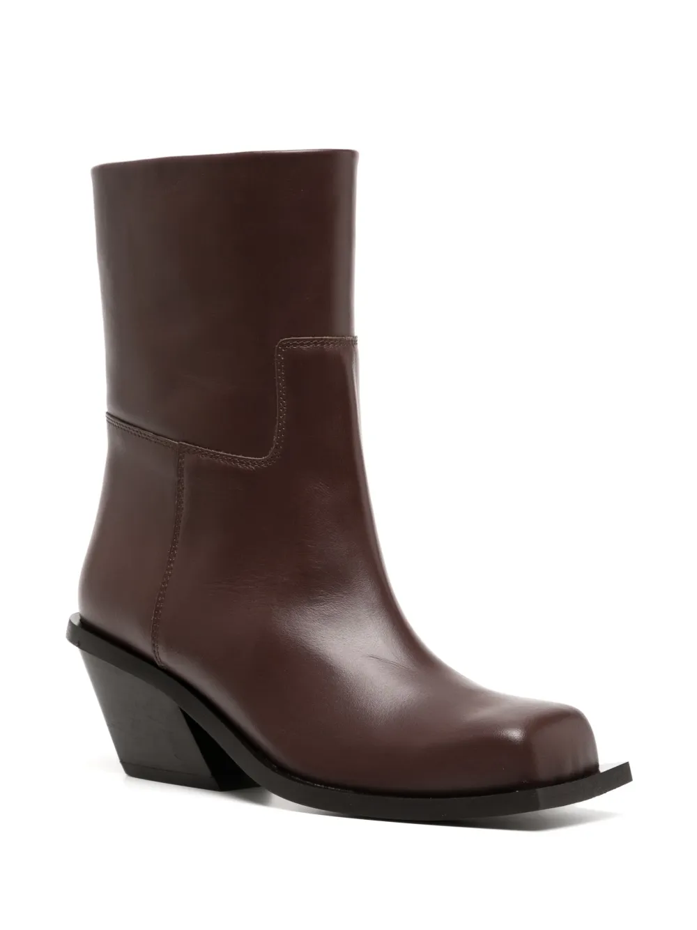 GIABORGHINI Blondine 75mm leather boots - Bruin