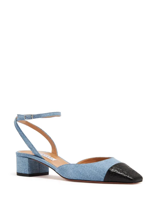 Aquazzura block sales heel pump