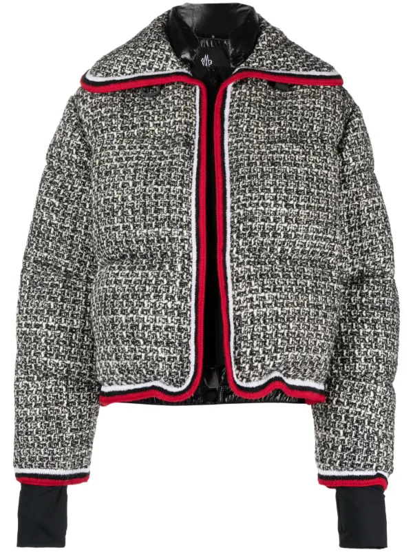 Moncler tweed store down jacket