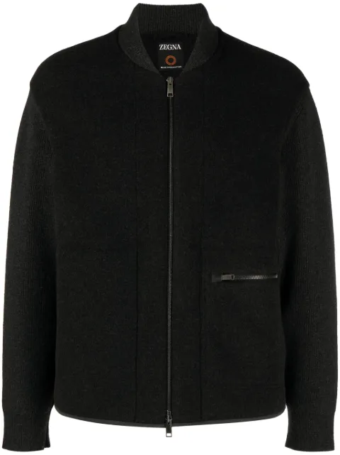 Zegna chamarra bomber con cierre