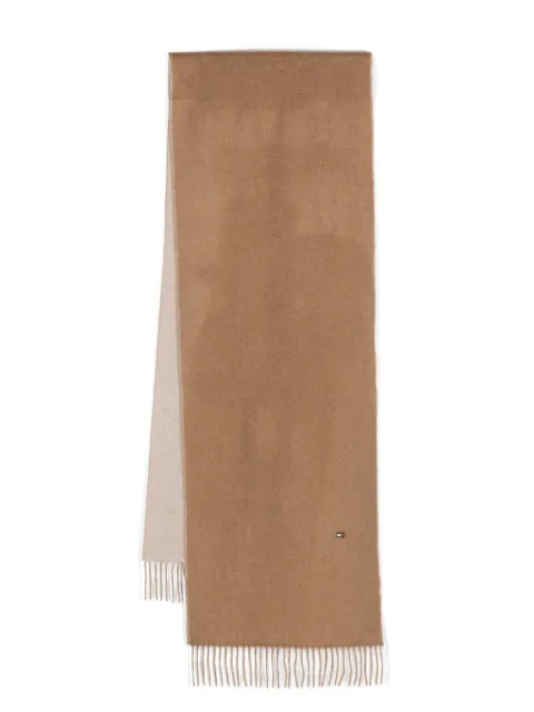 Tommy Hilfiger fringe-detailing cashmere scarf 