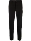 BOSS logo-patch tapered trousers - Black