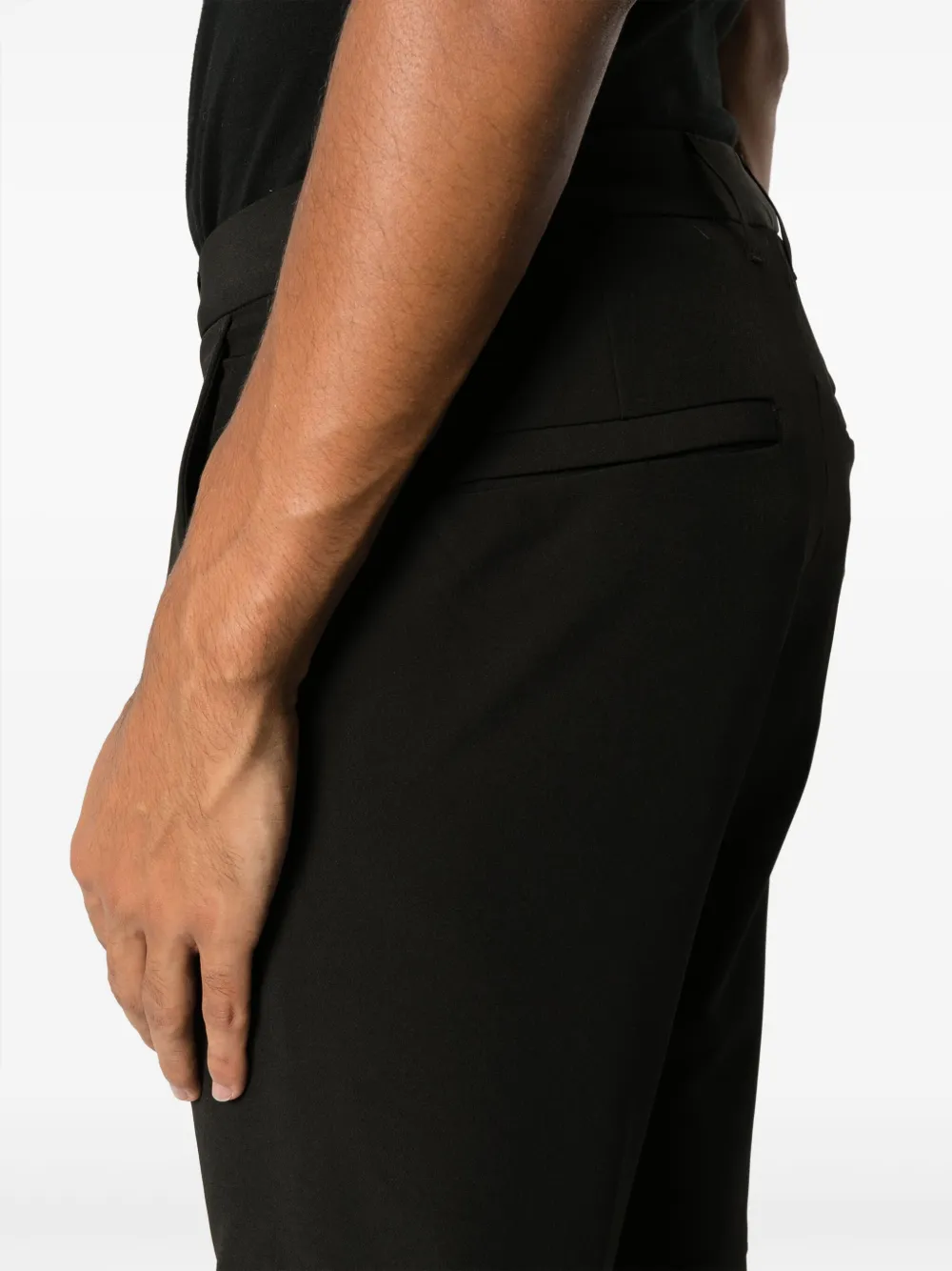 BOSS Broek met logopatch Zwart