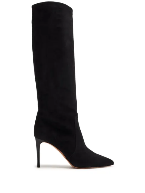Paris Texas 85mm pointed-toe leather boots
