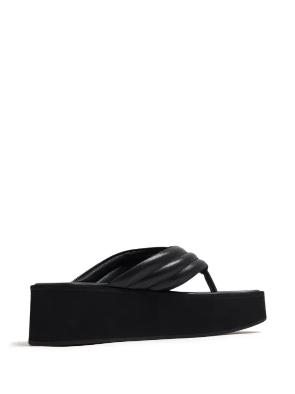 Senso Reese Platform Leather flip flops Farfetch