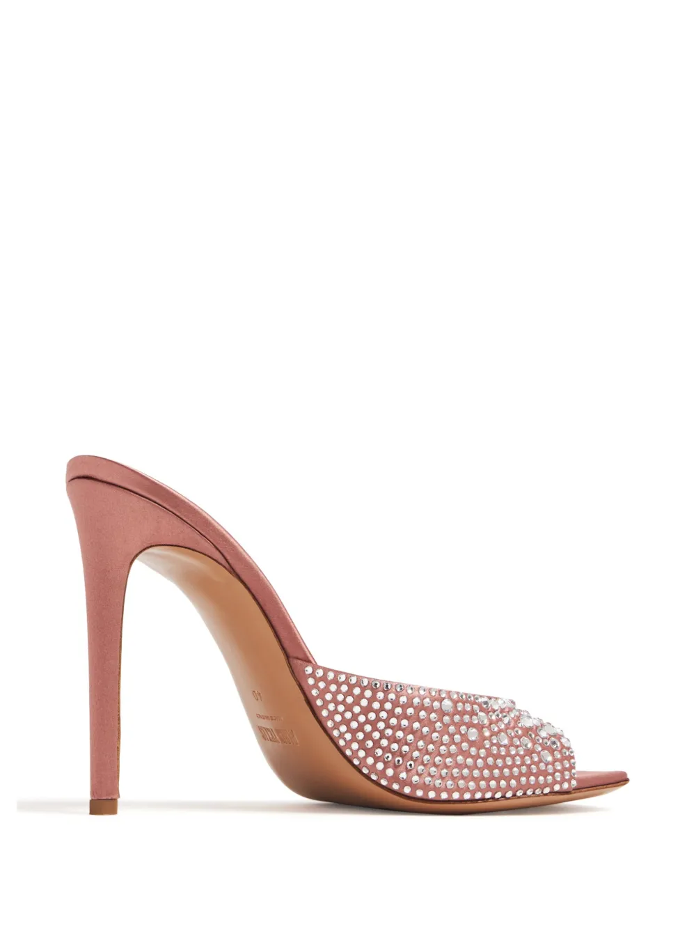 Shop Paris Texas Holly Crystal-embellished Mules In Pink