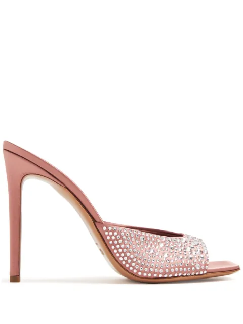Paris Texas Holly crystal-embellished mules