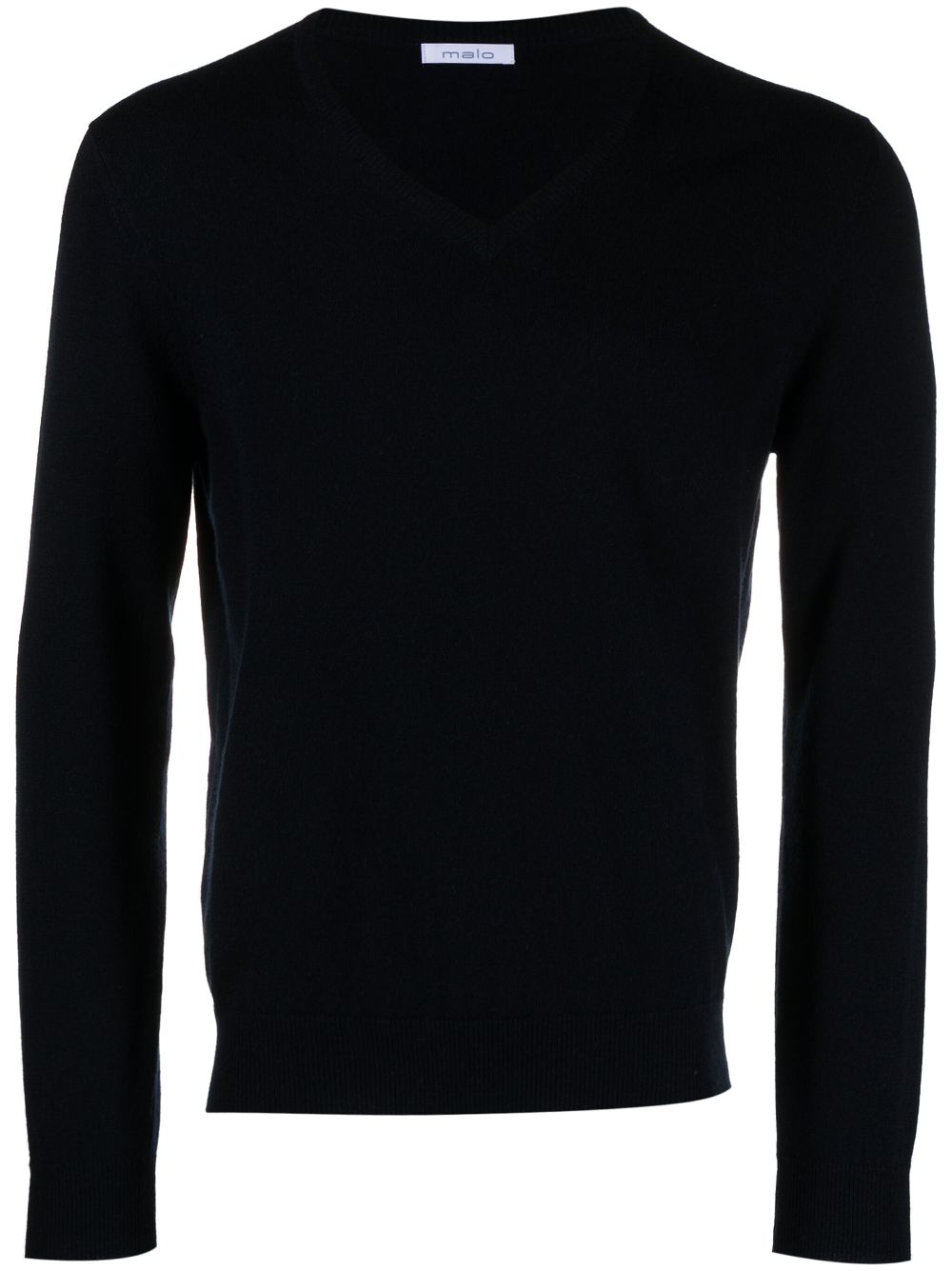 Malo Fine-knit Cashmere Jumper In Blue