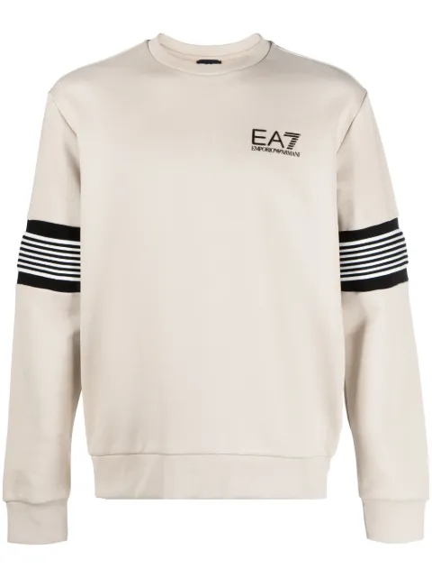 Ea7 Emporio Armani logo-print jersey sweatshirt