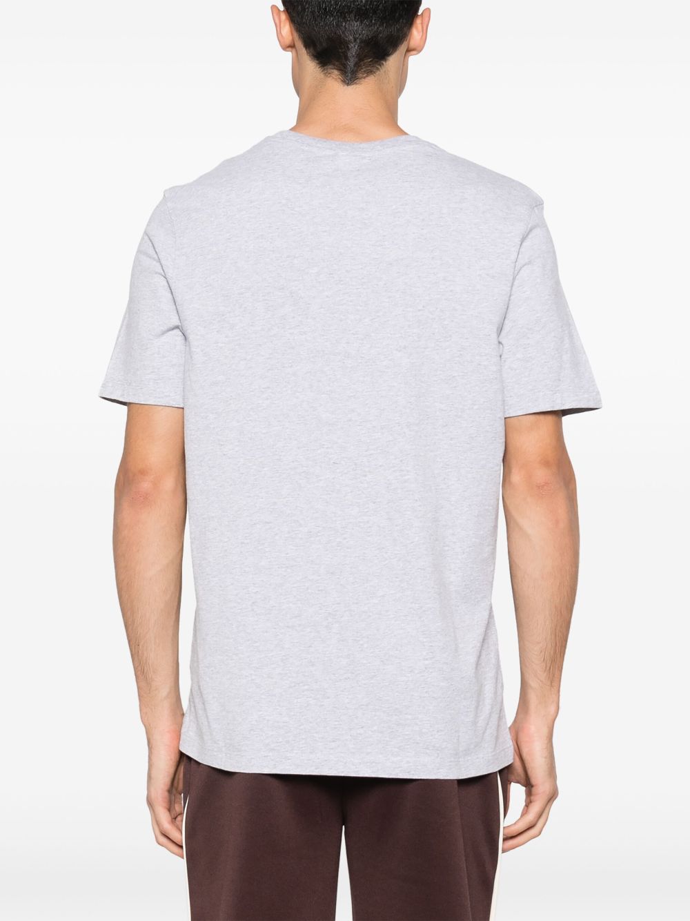 Maison Kitsune graphic-print melange-effect cotton T-shirt Men