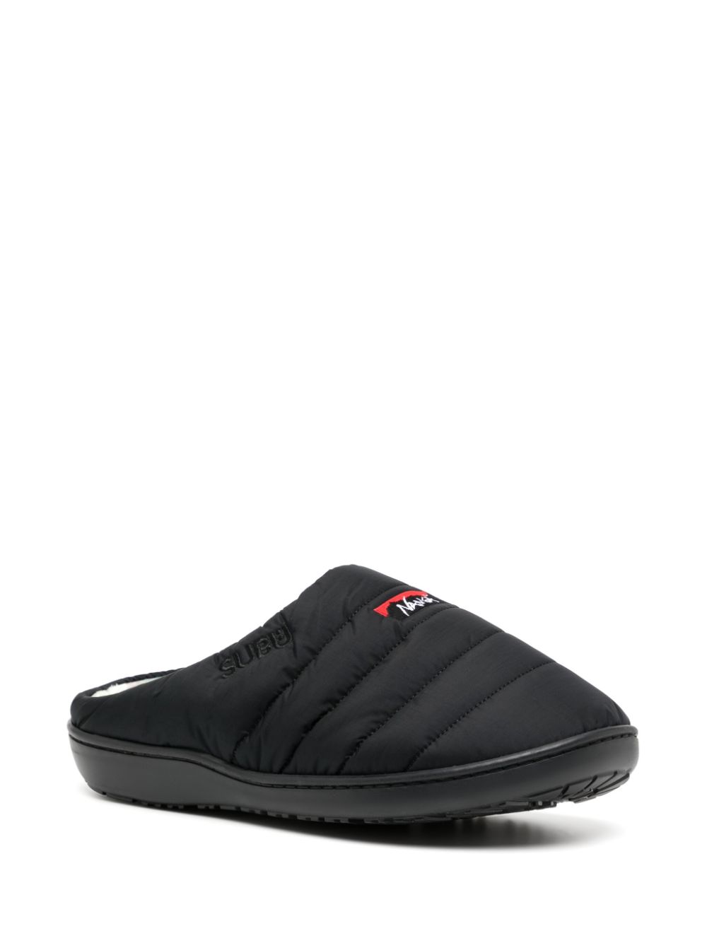 NANGA x Subu padded slippers - Zwart