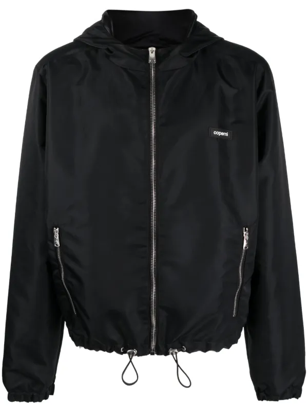 Coperni Satin-finish Hooded Jacket in Black