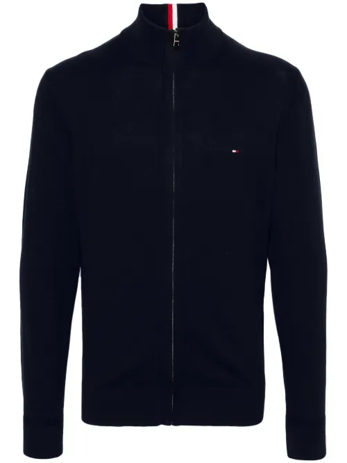 Veste en coton mélangé à patch logo - Tommy Hilfiger - Modalova