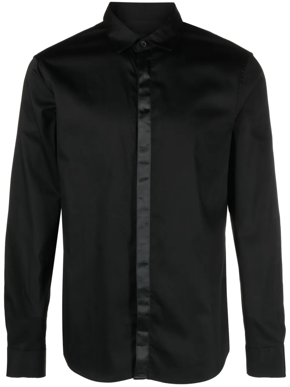 Armani Exchange Overhemd met logopatch Zwart