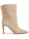 Paris Texas 85mm pointed-toe suede boots - Neutrals