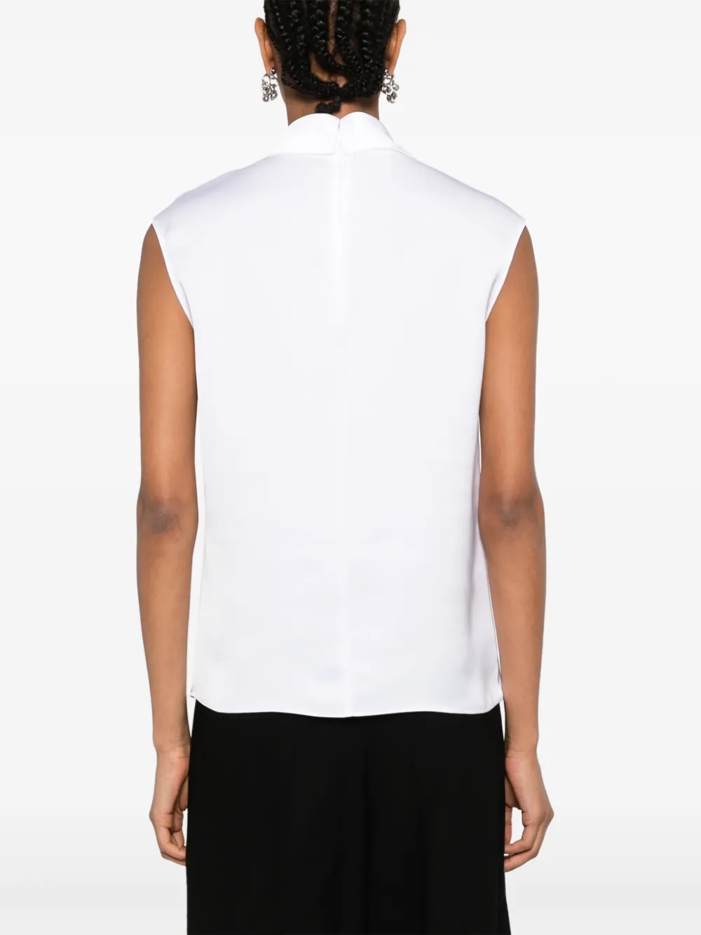 Emporio Armani Satijnen blouse Wit