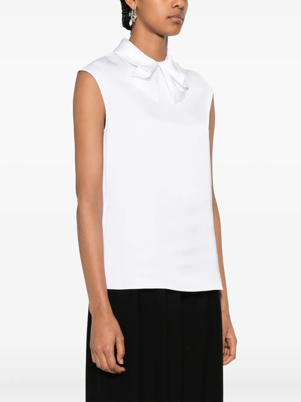 Emporio Armani Satijnen blouse Wit