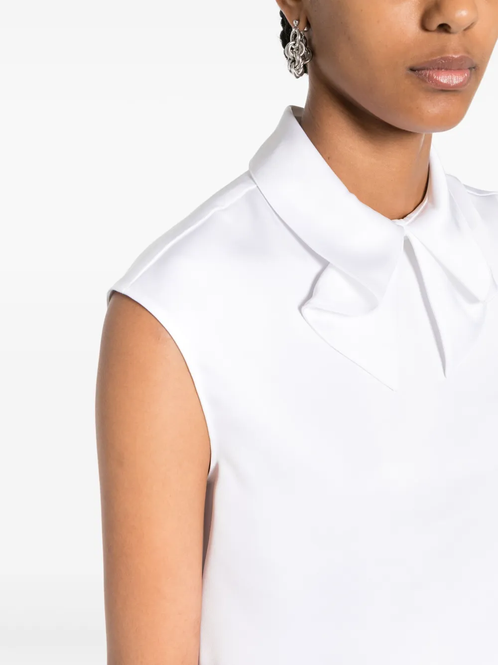 Emporio Armani Satijnen blouse Wit