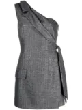 MSGM pinstriped tailored wool blend minidress - Grey