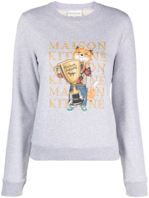 Maison Kitsune Fox Champion cotton sweatshirt Women