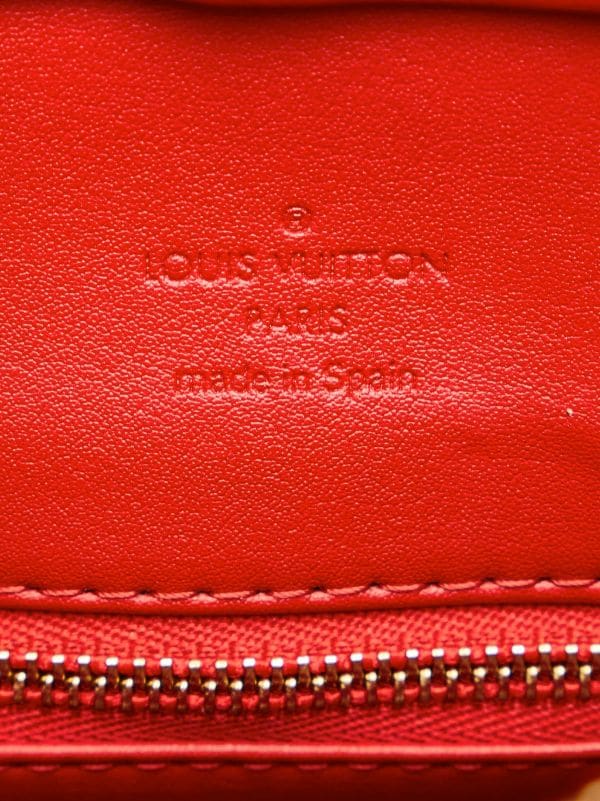 Louis Vuitton Red Monogram Vernis Houston Tote