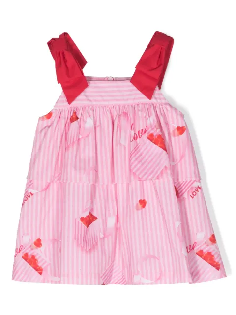 Lapin House graphic-print tiered dress