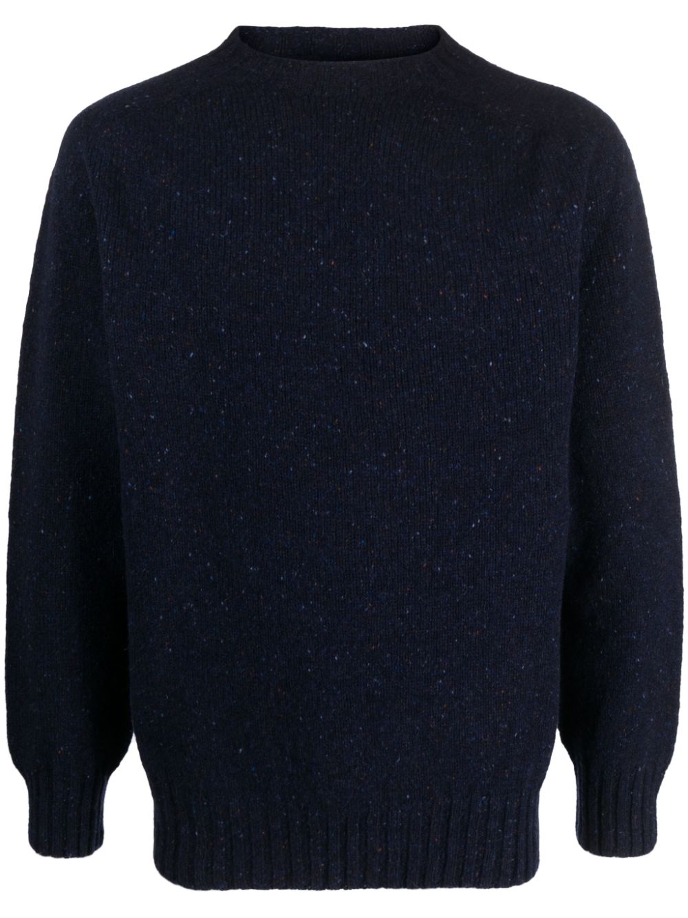 Terry speckle-knit wool jumper