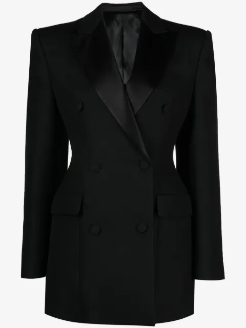 WARDROBE.NYC vestido estilo blazer ajustado con doble botonadura