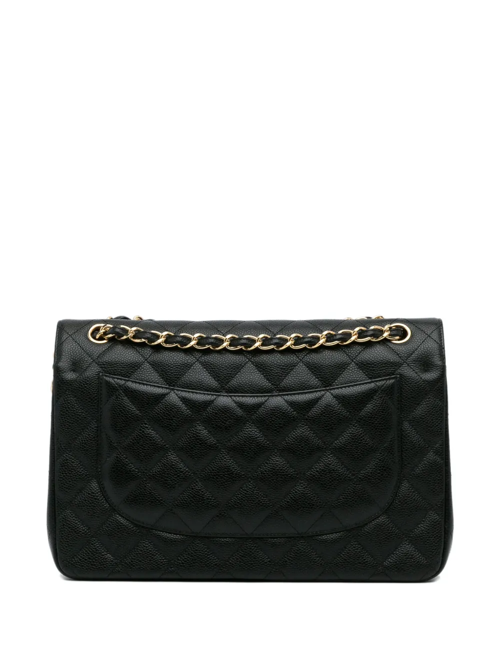 CHANEL Pre-Owned 2014 Chanel Jumbo Classic Caviar Double Flap - Zwart