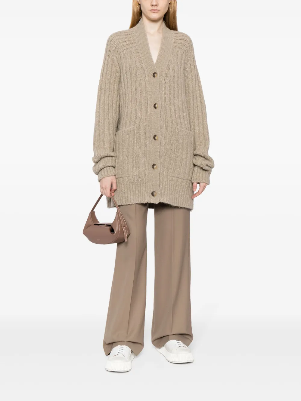 Lauren Manoogian Vest met V-hals - Beige