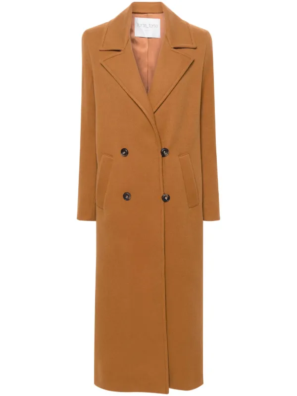 Forte Forte double breasted Virgin Wool Maxi Coat Farfetch