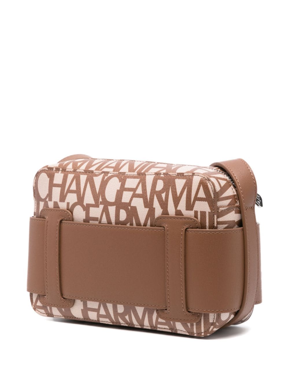 Armani Exchange logo-print zipped crossbody bag - Bruin