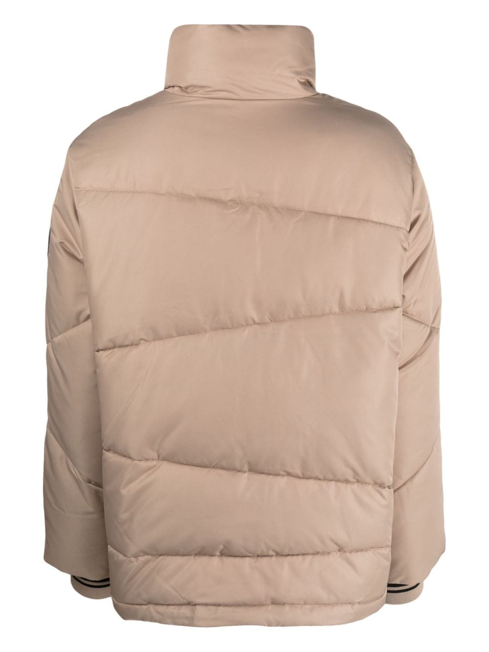 Armani Exchange high-neck padded jacket - Beige