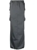 Coperni tailored maxi cargo skirt - Black